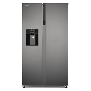 تصویر  یخچال فریزر ساید بای ساید ایکس ویژن مدل HS600 ظرفیت ۲۸ فوت اتوماتیک رنگ سفید