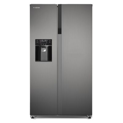 تصویر  یخچال فریزر ساید بای ساید ایکس ویژن مدل HS600 ظرفیت ۲۸ فوت اتوماتیک رنگ سفید